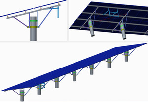 Structure <span class=keywords><strong>de</strong></span> pergola <span class=keywords><strong>solaire</strong></span>, auvent d'ombrage photovoltaïque, cadre <span class=keywords><strong>de</strong></span> montage pour <span class=keywords><strong>jardin</strong></span> résidentiel, patio - Product Image 5