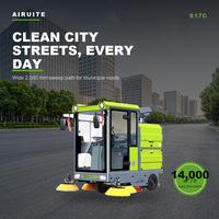 Balayeuse de voirie électrique nouvelle génération avec changement de vitesse intelligent, largeur de nettoyage de 52 pouces, nettoyeur haute pression de 180 L pour usage urbain