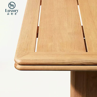 Ensemble table et chaises d'extérieur en bois de teck durable Mobilier de jardin Ensemble de salle à manger d'extérieur moderne et imperméable de luxe