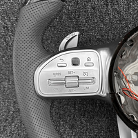 Volant sport semi-perforé en cuir Nappa pour Mercedes Benz Classe C (W205/W212) GLC C300 C200