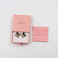 2022 luxe Logo personnalisé boucles d'oreilles Bracelet anneau collier coulissant emballage tiroir coffrets cadeaux bijoux emballage cadeau boîte de papier