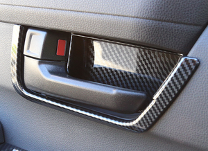 WZXD Carbon Fiber Cover Interior Trim Kit Power <b>Window</b> Switches Door Trim Cup Holder Covers for - Product Image 2