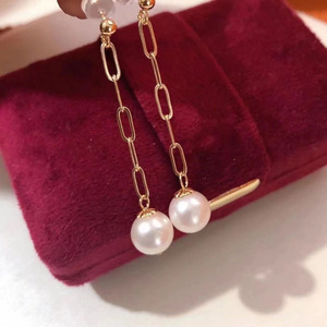 Cadena Vacía de Plata S925 para Accesorios de Perlas DIY con Cuentas Redondas de 8-12 mm 20870 - Aretes para Fabricación de Joyería - Product Image 3