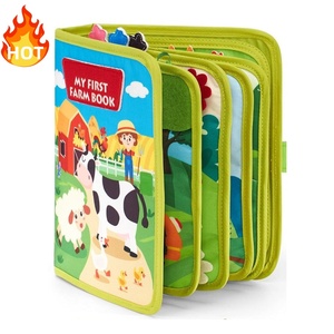 Montessori Thiết kế cuốn sách bận rộn cho Toddler bán hàng toàn bộ cảm thấy bò sữa đồng cỏ yên tĩnh cuốn sách Đồ chơi giáo dục cho giáo dục sớm - Product Image 1
