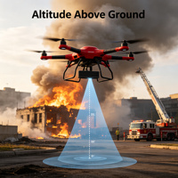 Yteq UHK1000 Radar d'altitude UAV 1000m pour drone de sauvetage incendie, capteur de hauteur à ondes millimétriques, interfaces PX4 Ardupilot CAN/UART embarquées