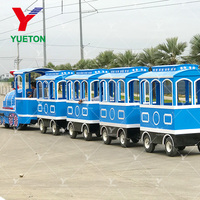 Train sans rails Big Blue pour centre commercial en Chine, train électrique pour enfants, manèges d'amusement en plein air, ventes chaudes en Chine