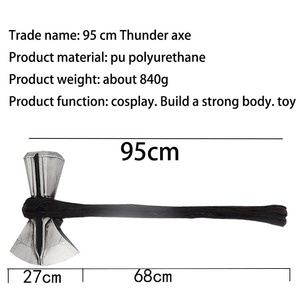 Chất lượng cao 95cm lớn <span class=keywords><strong>PU</strong></span> bọt Anime Viking trận chiến rìu đồ chơi cho cosplay - Product Image 2