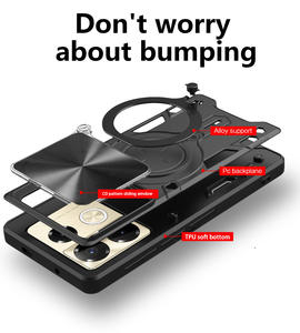 GSCASE Heavy Duty TPU + PC Funda para teléfono móvil a prueba de golpes para Infinix Note 50 <span class=keywords><strong>Pro</strong></span> + 5G/Note 50 <span class=keywords><strong>Pro</strong></span> 4G Soporte de anillo giratorio magnético - Product Image 4