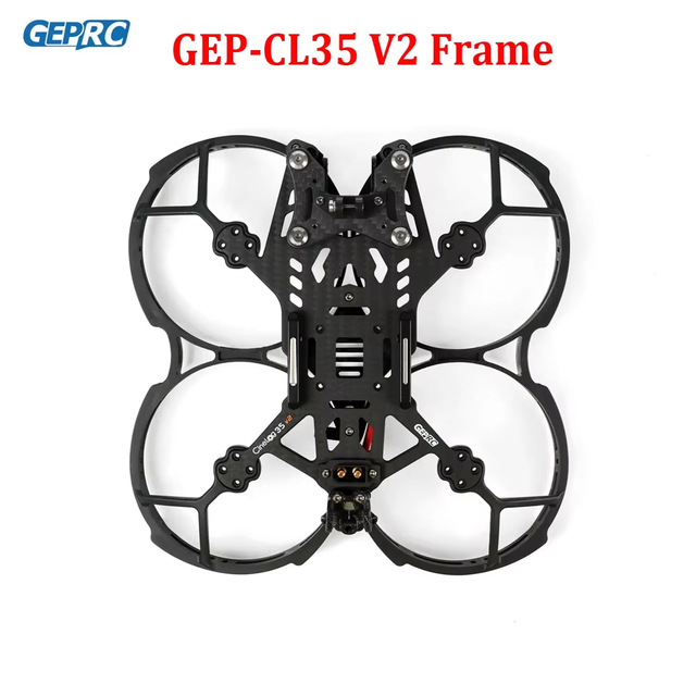 GEPRC GEP-CL35 V2 Drone Frame KIT CineLog35 V2 Carbon Fiber for O3 Air Unit RC FPV Quadcopter Drone Cinewhoop Freestyle Racing