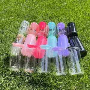 16Oz Plastic Beer Cup Can Shaped Drinkware <b>Macaron</b> Acrylic Tumbler With Pp Lid for Iced Coffee, Soda, Pop - Product Image 2
