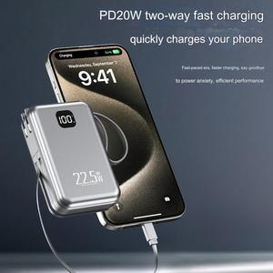 Haute capacité 20000mah <span class=keywords><strong>PowerBank</strong></span> affichage numérique quatre sortie USB Type C 22.5W <span class=keywords><strong>PD</strong></span> Power Bank Micro USB Portable 20000mAh Station - Product Image 5