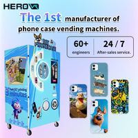 Máquina Expendedora de Fundas para Teléfonos con Pantalla Táctil de Alta Tecnología y SDK Habilitado para Bibliotecas Públicas HEROVR, Fundas Personalizadas, Monedas/Billetes/Tarjetas de Crédito
