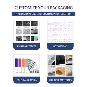 Chất lượng cao tùy chỉnh Bìa hộp quà tặng hình lục giác bất thường với dập nổi lá vàng và dập cho chai nước hoa - Product Image 6