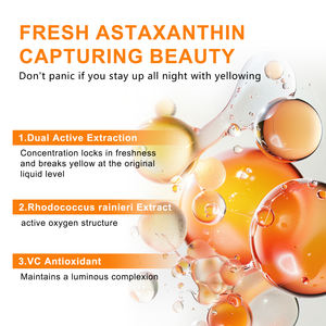 Essence de soins de la peau personnalisée OEM/ODM <span class=keywords><strong>Astaxanthine</strong></span> Rester éveillé tard foncé jaune cireux éclaircir le teint estomper les taches Essence faciale - Product Image 5