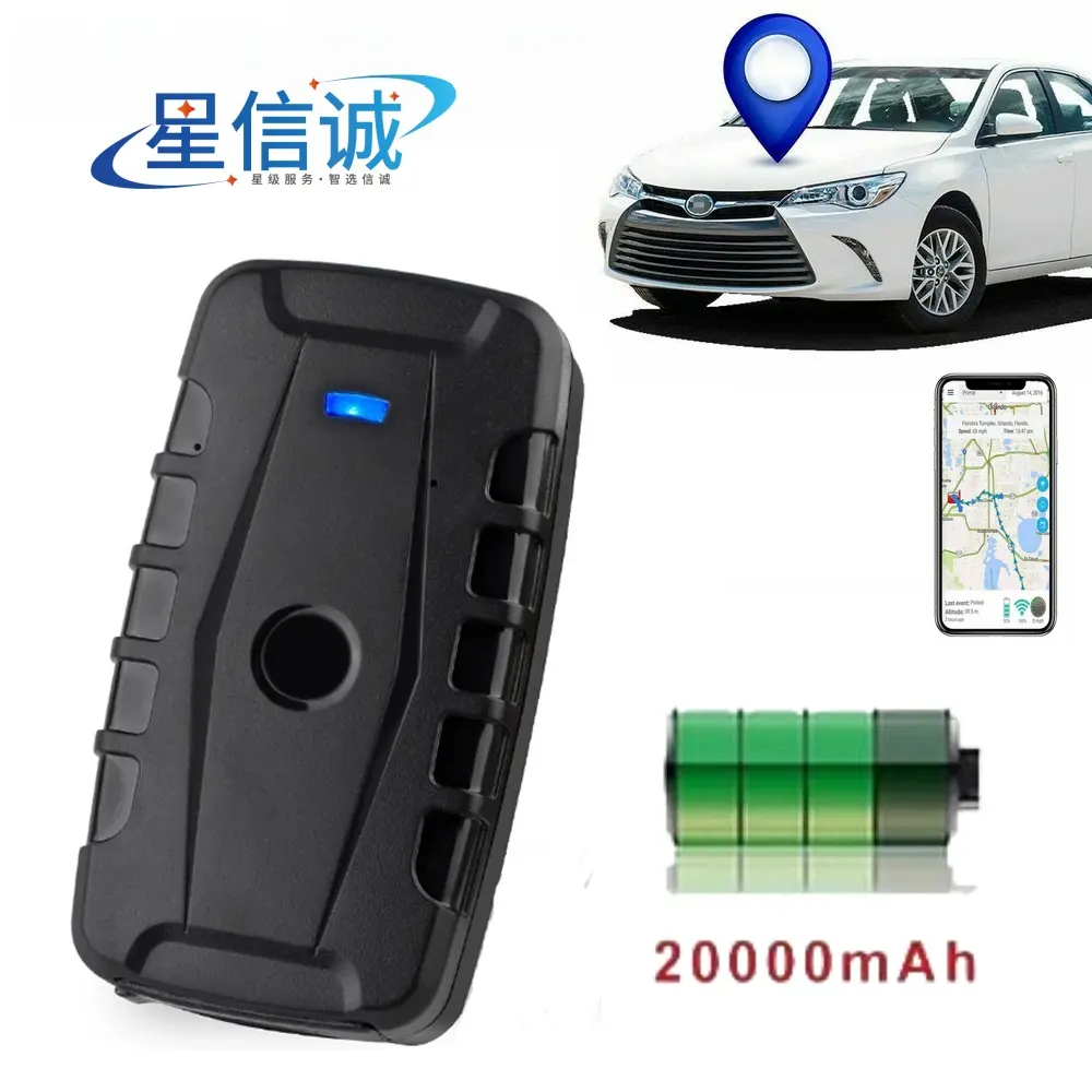 자동차 GPS 추적기 20000mAh 300 일 대기 방수 IP65 GPS 추적기 자동차 평생 무료 추적 APP