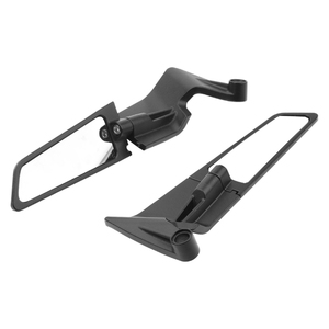 <span class=keywords><strong>Espejos</strong></span> <span class=keywords><strong>Retrovisores</strong></span> Universales Ajustables para Motocicleta en Negro con Alerón Lateral tipo Ala para Z900 Z650 F900R - Product Image 6