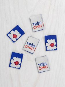 Etiquetas de nombre personalizadas, etiquetas de talla cosidas, etiquetas de marca tejidas, etiquetas lavables para ropa y calzado, hechas de tela de algodón. - Product Image 3