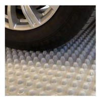 Lámina de Drenaje de Alta Resistencia HDPE con Hoyuelos para Techos, Jardines, Pendientes, Zonas Verdes y Garajes, Membrana de Drenaje con Hoyuelos