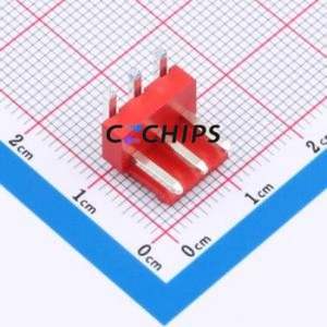A396E1W1-2R3P12 Wire-to-Board Pin Header Bent Lead Through Hole,P=3.96mm Connector 1x3P 3.96mm Right Angle Insert VH - Product Image 1