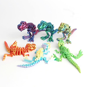 Modèle de jouet dinosaure imprimé en 3D, matériau PLA créatif, cadeaux en plastique imprimé 2025 - Product Image 2