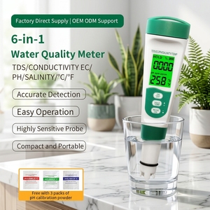 Analyseur <span class=keywords><strong>d</strong></span>'<span class=keywords><strong>eau</strong></span> multi-paramètres 5 en 1 et mesureur de TDS pour la qualité de l'<span class=keywords><strong>eau</strong></span>, support OEM personnalisé - Product Image 1