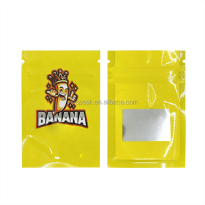 Bolsa de Aluminio con Cierre Hermético de 7x9 cm con Diseño de Mono de Dibujos Animados, Bolsa para Galletas y Dulces, Bolsas con Logotipo Personalizado y Ventana para Almacenamiento - Product Image 4