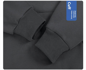 Sudadera Holgada de Algodón Grueso, Estilo Urbano, Fabricante de Ropa, Suave, Lisa, para Correr, Talla Grande - Product Image 4