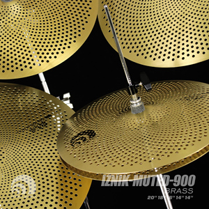 Set de Platillos de Latón Beatello IZNIK Mute de Bajo Volumen: Hi-Hat de 14 Pulgadas, Crash de 16+18 Pulgadas y Ride de 20 Pulgadas para Batería - Product Image 3