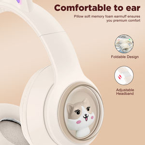 Hot Selling Wireless <strong>Headphones</strong> Stereo Hifi Headset Gaming <strong>Headphones</strong> Blue-teeth Earphone Cute Cat Ear <strong>Headphones</strong> - Product Image 4