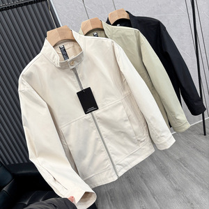 Giacca Casual Varsity da Uomo per l'Inverno, Traspirante, Antivento, per Tutte le Stagioni, con Colletto Alto e Chiusura a Zip Frontale con Logo - Product Image 1