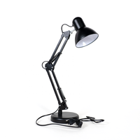 Lampe de table en fer de style américain, pince traditionnelle, douille pour ampoule E27, lampe de travail en métal, lampe de bureau classique pour étude