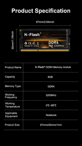 Fabrikanten Spot Oem Odm Ddr4 Geheugen 2400Mhz 2666Mhz 3200Mhz Geheugen 4Gb 8Gb <span class=keywords><strong>16Gb</strong></span> Laptop Geheugen - Product Image 6