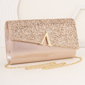 Wholesale Shiny Evening <strong>Clutch</strong>: Bridesmaid, Party Dress Crossbody Bag Glam <strong>Wedding</strong> <strong>Clutch</strong>: Shiny Party &amp; Evening Crossbody Bag - Product Image 2