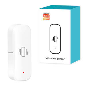 Sensor de Vibración WIFI Tuya, Monitoreo en Tiempo Real, Alarma para Puerta y Ventana con Notificaciones para Sistema de Protección de Seguridad para el Hogar Inteligente - Product Image 1