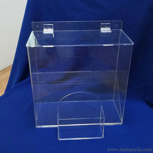 موزع سدادة أذن أوتوماتيكي من الأكريليك سدادات أذن قابلة لإعادة الاستخدام مع موزع بشعار محفور لطاولة أو مثبت على الحائط - Product Image 3