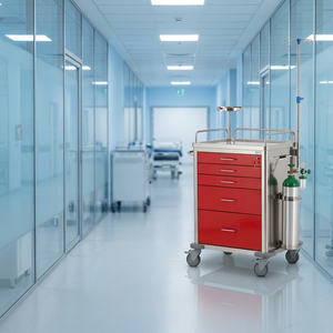 Emergency Medical <b>Trolley</b> | Hospital Furniture | MEI Brand | ABS & Stainless Steel | Model MEI-ET-900 - Product Image 3