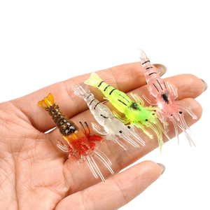 10 pz/20 pz/30 pz/lotto esche in Silicone 4cm 1g pesca morbida <span class=keywords><strong>esca</strong></span> per gamberetti artificiali oro No amo pesca in <span class=keywords><strong>mare</strong></span> pesca invernale - Product Image 1