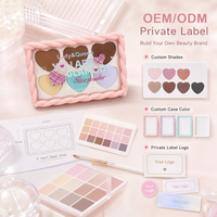 Palette de fards à paupières Glamour en marque privée OEM, formule lisse et facile à estomper pour un look naturel et doux, prix usine