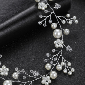 Ragazze carine Tiara floreale dolce per la festa con la fascia di fiori da sposa per bambini fiore di cristallo Tiara adorabile decorazione per capelli - Product Image 6