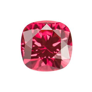Bijoux : Pierre précieuse de rubis de laboratoire de méthode <span class=keywords><strong>Verneuil</strong></span>, taille carrée, sans certificat d'authentification - Product Image 1