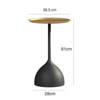 Moderner Skandinavischer Goldener Metall-Beistelltisch Runder Minimalistischer Endtisch für Wohnzimmer Sofa Schlafzimmer Kleiner Kaffeetisch