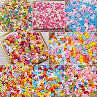 Essbare Jimmies Zuckerstreusel Kuchendekoration Zubehör Farblich Gemischte Zuckerperlen Weihnachtskuchen-Dekoration Dessert-Dekoration