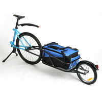 Remorque de vélo pliable en acier OEM, portable, pour le transport de marchandises, fabriquée en Chine, modèle 8002TN