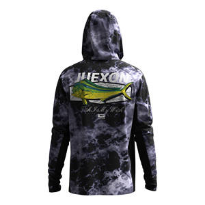 Sweat à capuche de pêche pour <span class=keywords><strong>homme</strong></span>, imprimé camouflage, couvrant tout le visage, avec <span class=keywords><strong>masque</strong></span> intégré, manches longues, léger, respirant, UPF 50, imperméable - Product Image 4