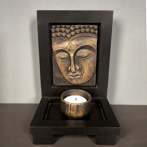 Portavelas de Estatua de Buda TGA13, resina de estilo budista del sudeste asiático, artesanías de decoración del hogar inspiradas en <span class=keywords><strong>Zen</strong></span> - Product Image 5
