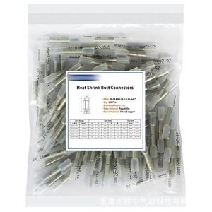 Conectores Termocontraíbles BHT 26-24 AWG, Cobre Estañado, Bolsa de Poliolefina, 100 Piezas, Terminales de Crimpado Impermeables - Product Image 1