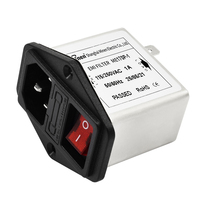 Module d'entrée d'alimentation IEC série Minen ME170, filtre EMI/EMC 220V, filtre de prise CA avec interrupteur, fusible et indicateur anti-interférence