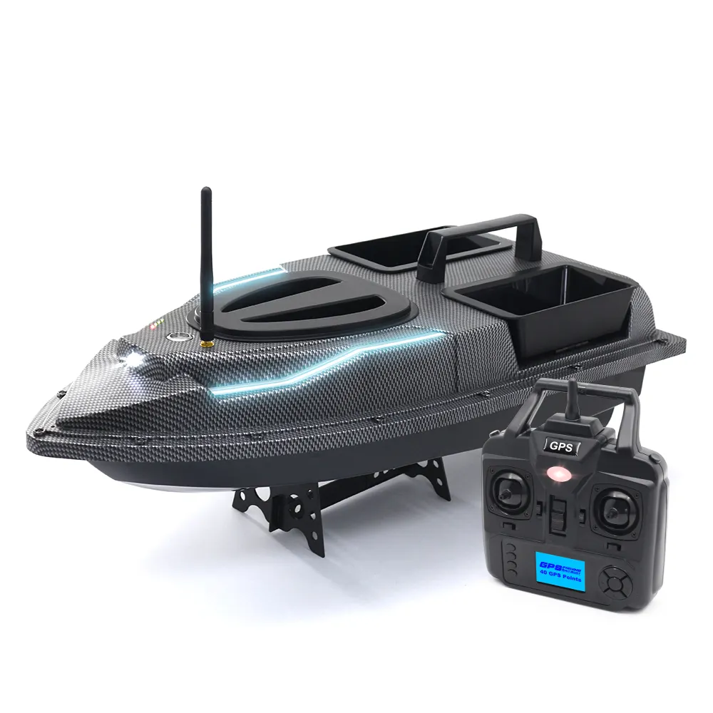 Factory GPS Bait Boat Upgraded Version Sending Fishing Line Throw Bait 2 In 1 Rc Bait Boat For Fishing