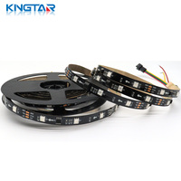Tiras de Luces LED Cortables WS2811 RGB Inteligentes IP20 Resistentes al Agua 5M/Rollo Regulables con Flujo de Color para Decoración del Hogar