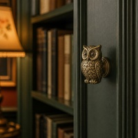 Poignées de meuble en laiton massif en forme de libellule, poignées de tiroir dorées en forme d'animal, design moderne de style nordique, pour porte d'appartement et intimité
